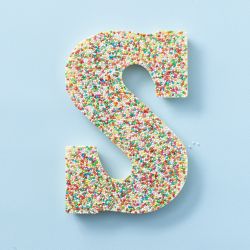Chocoladeletter S discodip 200 gram