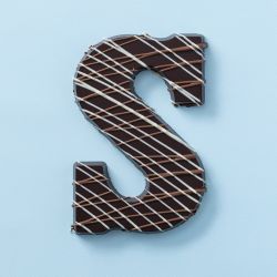 Chocoladeletter S melk swirl (200 gram)