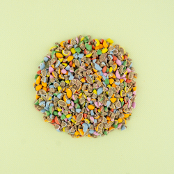Smarties gebroken in een cirkel 