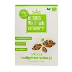 De Halm Koolhydraatverlaagde Granola (350 gram)