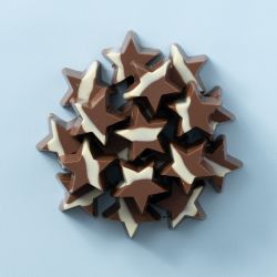 Kerststerren melk op elkaar gestapeld