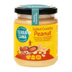 Terrasana Pindakaas crunchy salted 250 gram