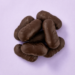 Roomtruffels puur in een cirkel