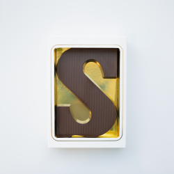 Chocoladeletter s puur 80%