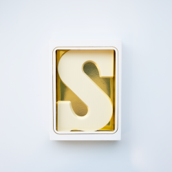Chocoladeletter s wit