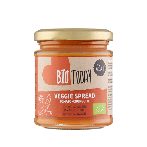 Bio Today veggie spread tomaat-courgette (160 gram)