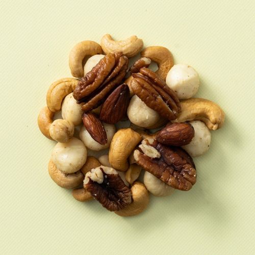 Macadamia notenmix gebrand ongezouten 450 gram (Spaarproduct) Macadamia notenmix gebrand ongezouten 450 gram (Spaarproduct)