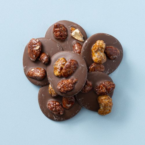 Chocolade flikken gekarameliseerde noten Chocolade flikken gekarameliseerde noten