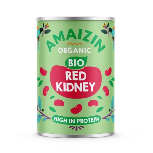 Amaizin rode kidney bonen (bio) 400 gram Amaizin rode kidney bonen (bio) 400 gram