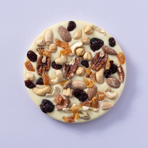 Choco rondo wit / noten & fruit