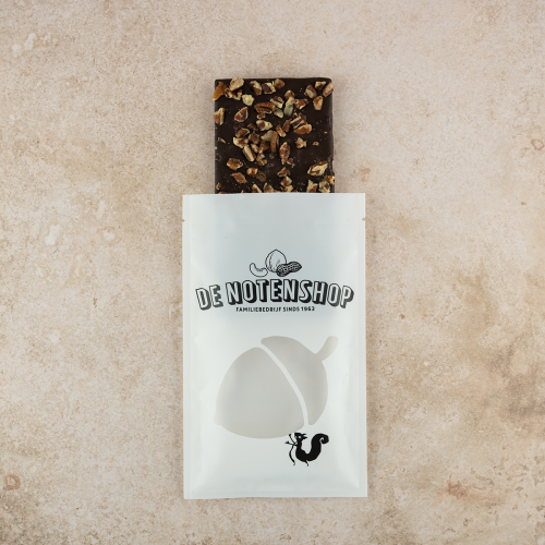 Chocoladereep puur salted / pecan (100 gram)