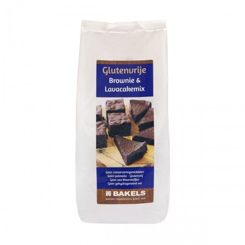 Brownie & Lavacakemix Glutenvrij (1000 gram)