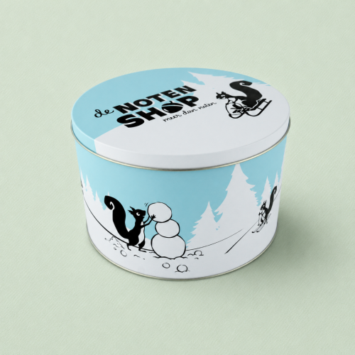 Bewaarblik winter (Spaarproduct) zijkant Bewaarblik winter (Spaarproduct) zijkant