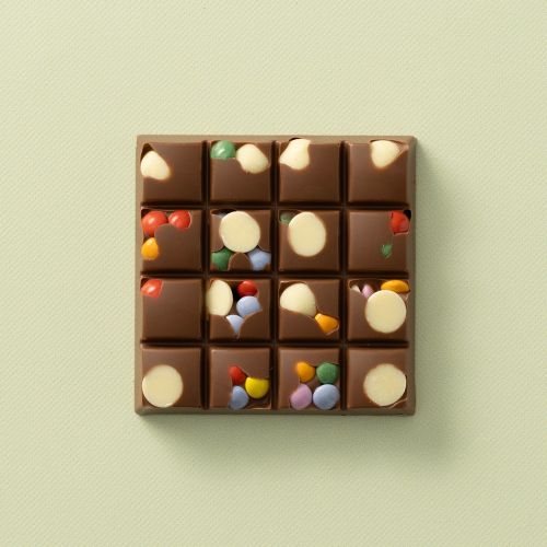 Chocolates For You choc block melk chunky confetti 100 gram met kleurrijke chocoladeconfetti