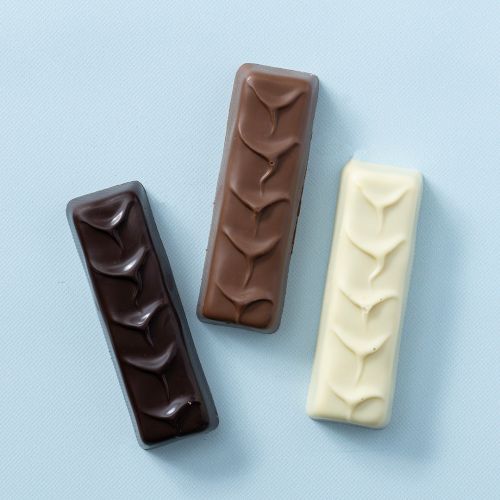 Choc bars pistache/kadayif - melk/puur/wit 3 stuks