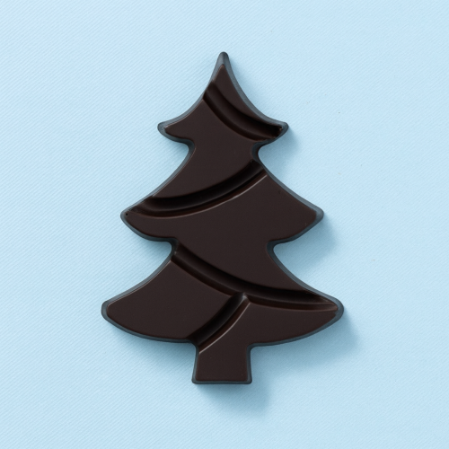 Chocolade kerstboom puur voorzijde Chocolade kerstboom puur voorzijde