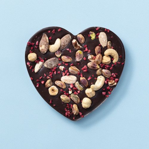 Chocolade hart puur noten