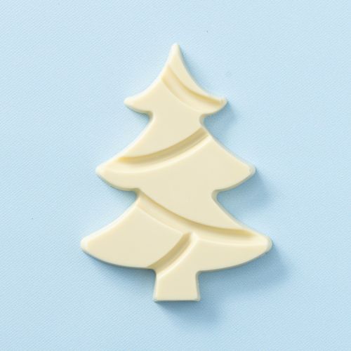 Chocolade kerstboom wit