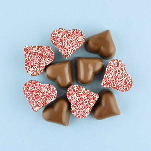 Chocolade hartjes Chocolade hartjes