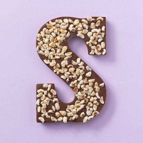 Chocoladeletter S Melk / Hazelnoot (225 gram)