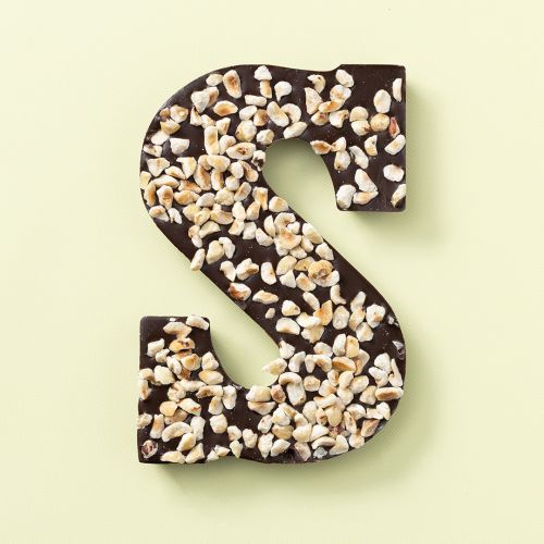 Chocoladeletter S Puur / Hazelnoot (225 gram)
