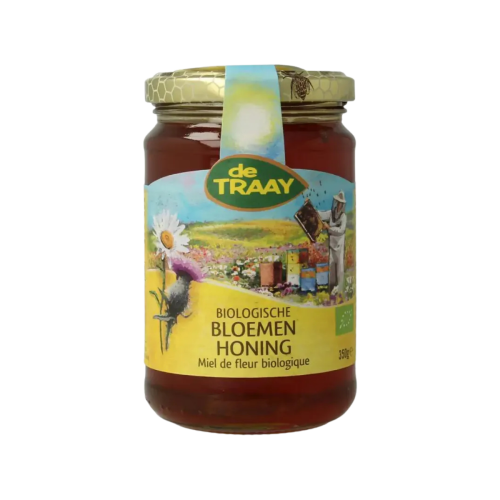 De Traay Bloemen honing (bio) 350 gram De Traay Bloemen honing (bio) 350 gram