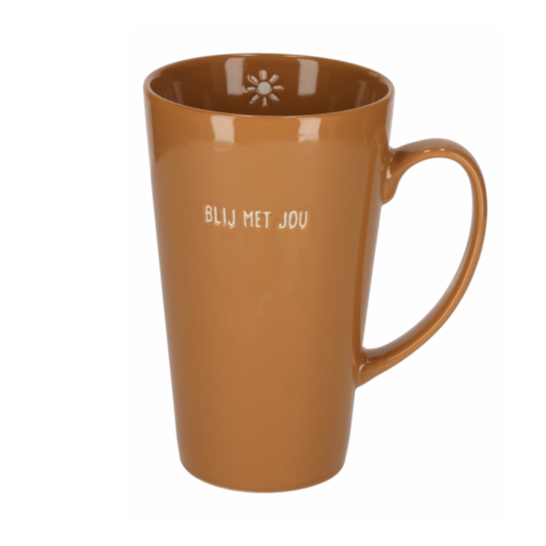JENS Living shiny mok karamel XL (Spaarproduct)