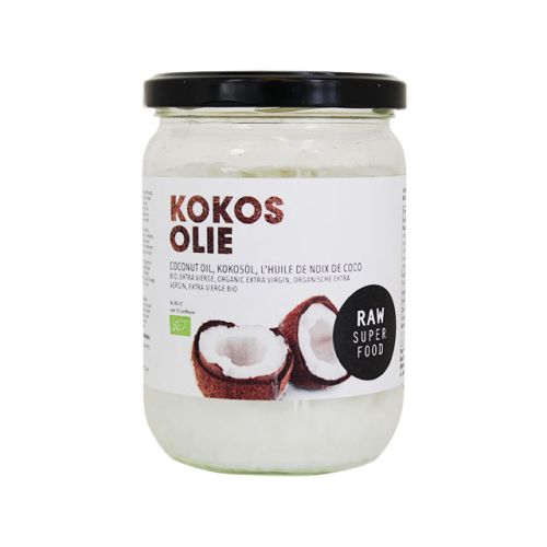 Kokosolie Virgin Raw (400 gr) van Raw Organic Food kopen De Notenshop