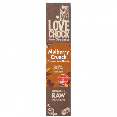 Lovechock mulberry crunch chocoladereep