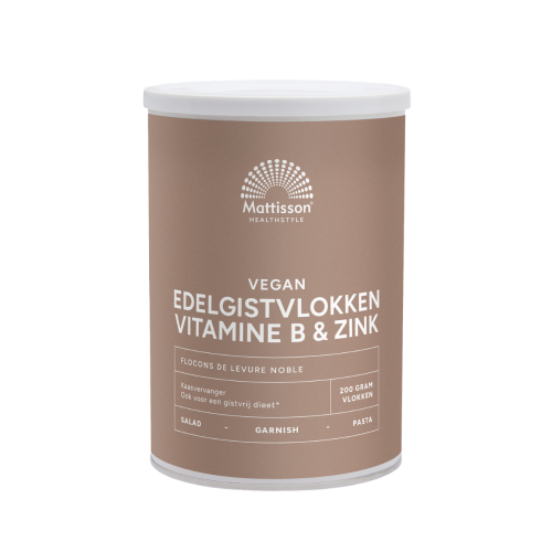 Mattisson Edelgistvlokken vitamine B12 + zink 200 gram
Mattisson Edelgistvlokken vitamine B12 + zink 200 gram