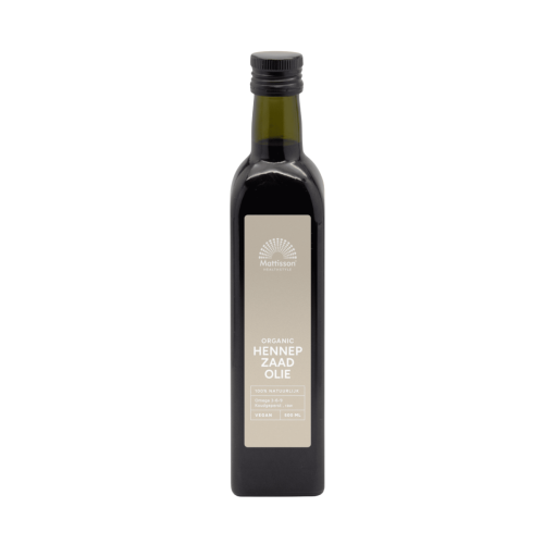 Mattisson Hennepzaadolie (bio) 500 ml
Mattisson Hennepzaadolie (bio) 500 ml