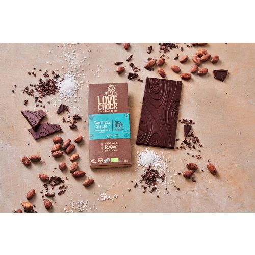 Lovechock sweet nibs & sea salt 85% (bio)