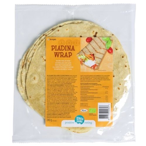 Terrasana piadina wrap (spelt & haver) 6 stuks