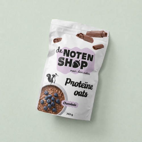 Proteïne oats chocolade in zak Proteïne oats chocolade in zak
