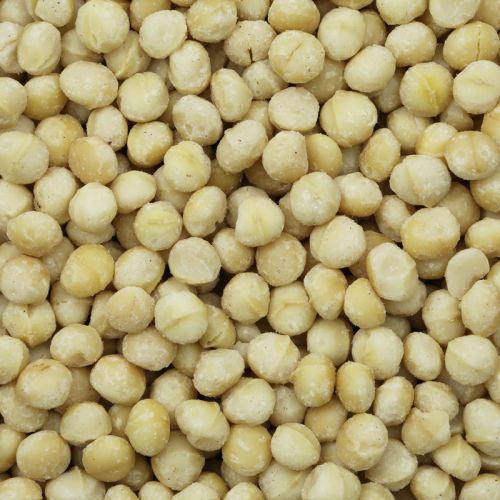 Witte biologische macadamia noten raw