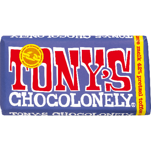 Tony's Chocolonely Donkere Melk Pretzel Toffee
