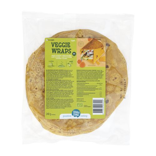 Veggie wrap (wortel & pompoen)