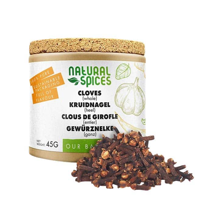 Natural Spices Kruidnagel heel 45 gram Natural Spices Kruidnagel heel 45 gram