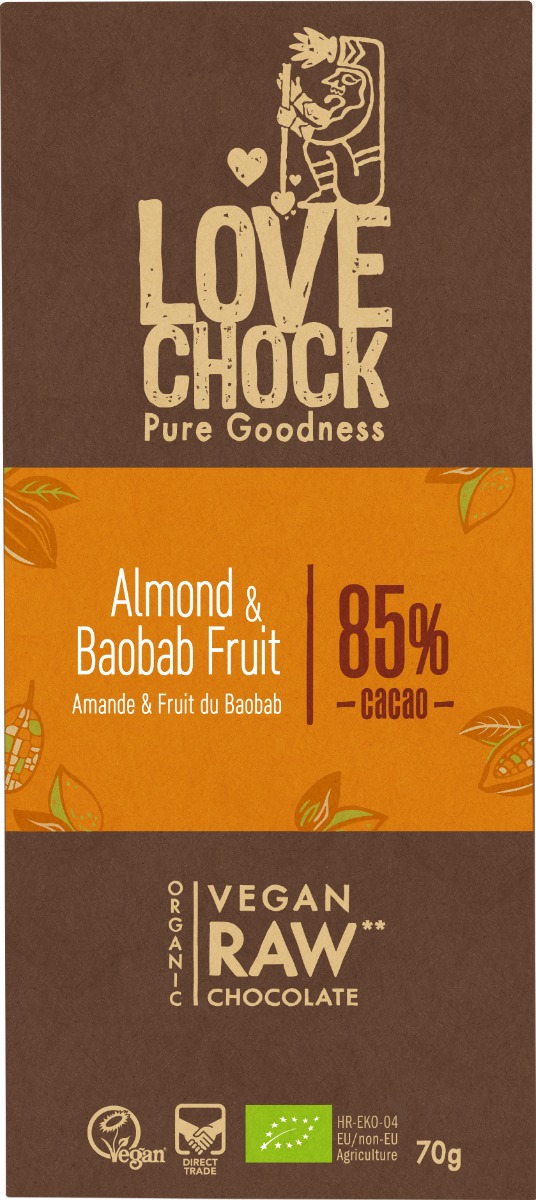 Lovechock almond & baobab 85% (bio)