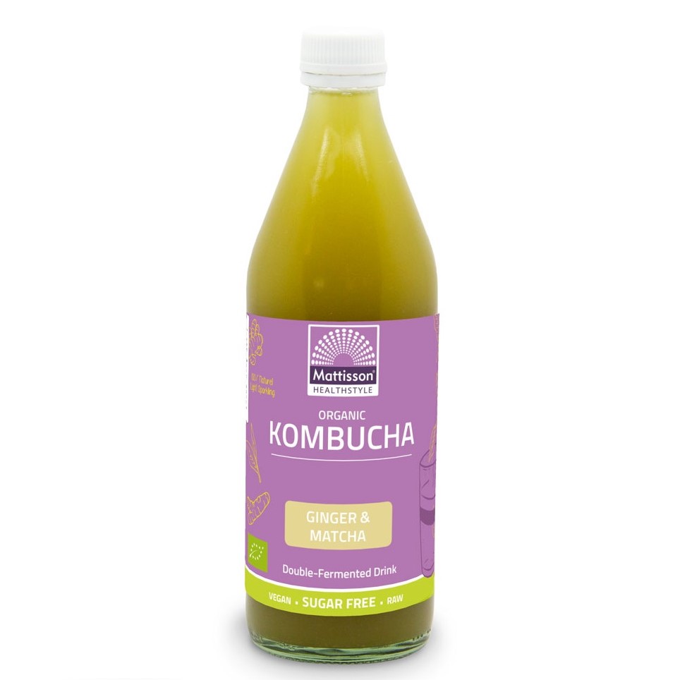 Mattisson Kombucha Ginger & Matcha Bio (500 ml)