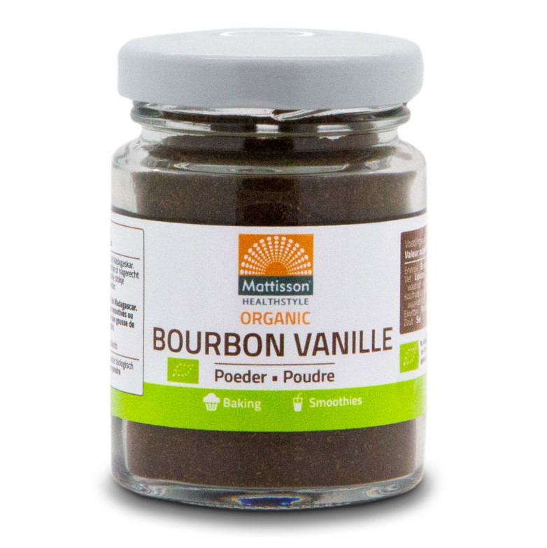 Mattisson bourbon vanille poeder 30 gram (bio)