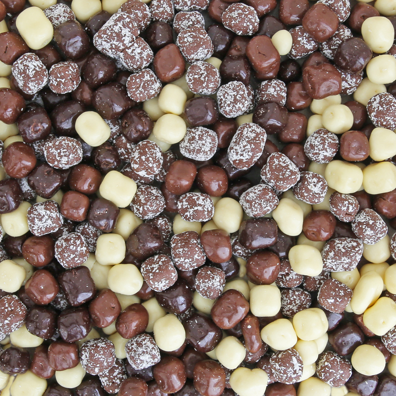 chocolade kokosblokjes 350 gram