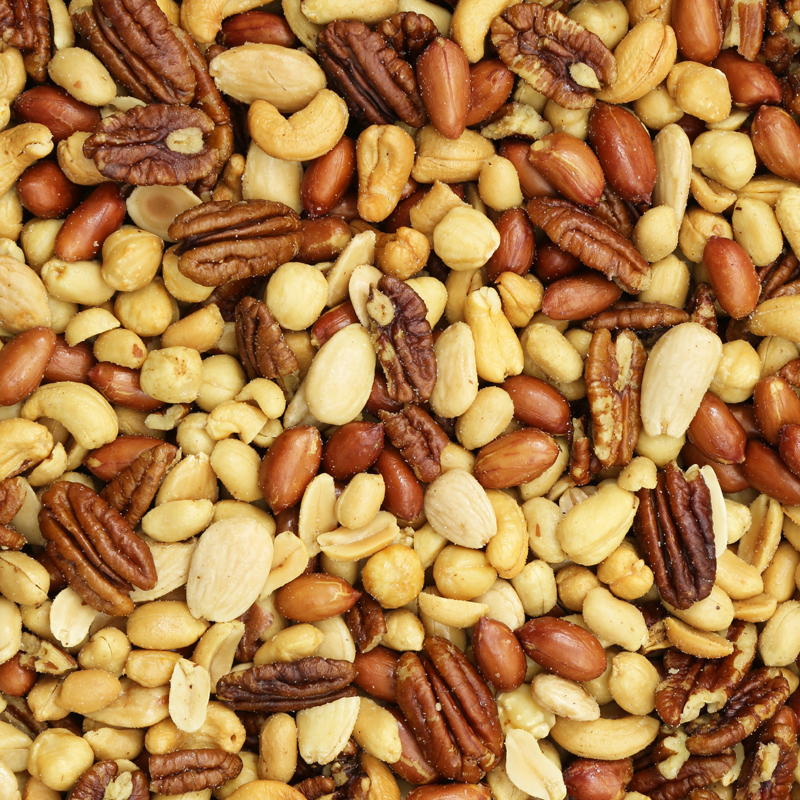 notenmelange gebrand ongezouten 6 kg emmer