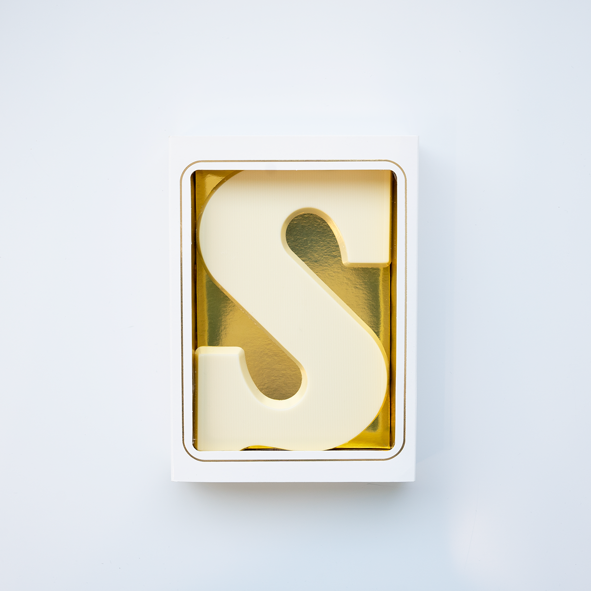 Chocoladeletter S Wit (200 gram)