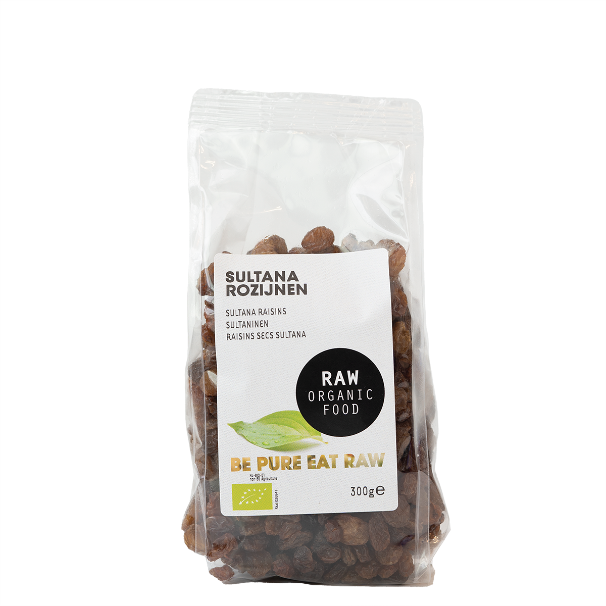 Raw Organic Food Rozijnen Sultana Raw Bio (300 gr)