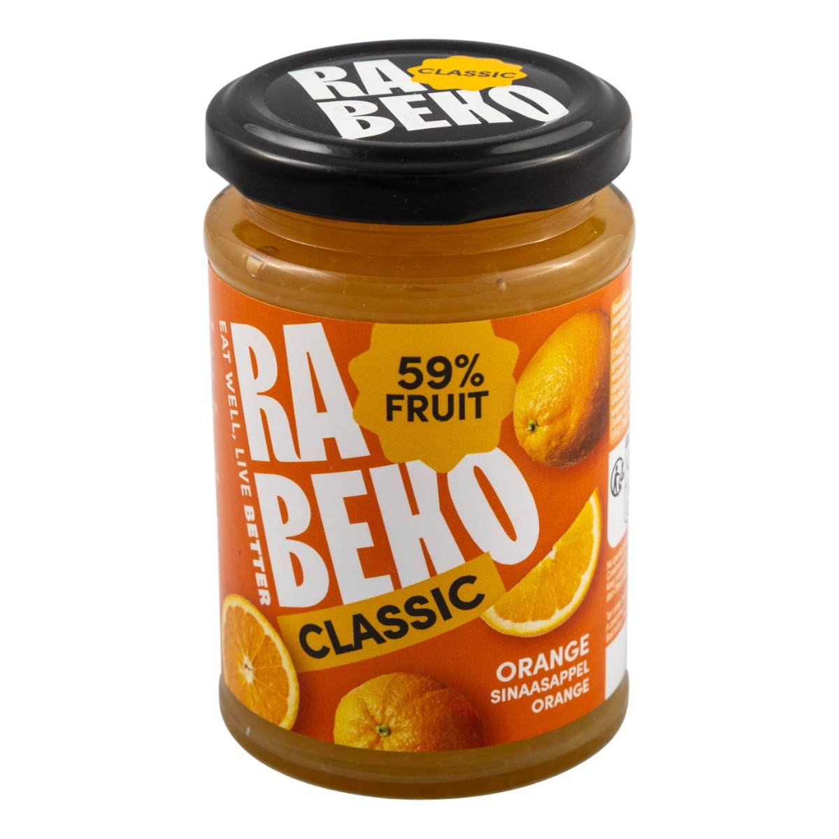 Rabeko sinaasappel jam classic 230 gram