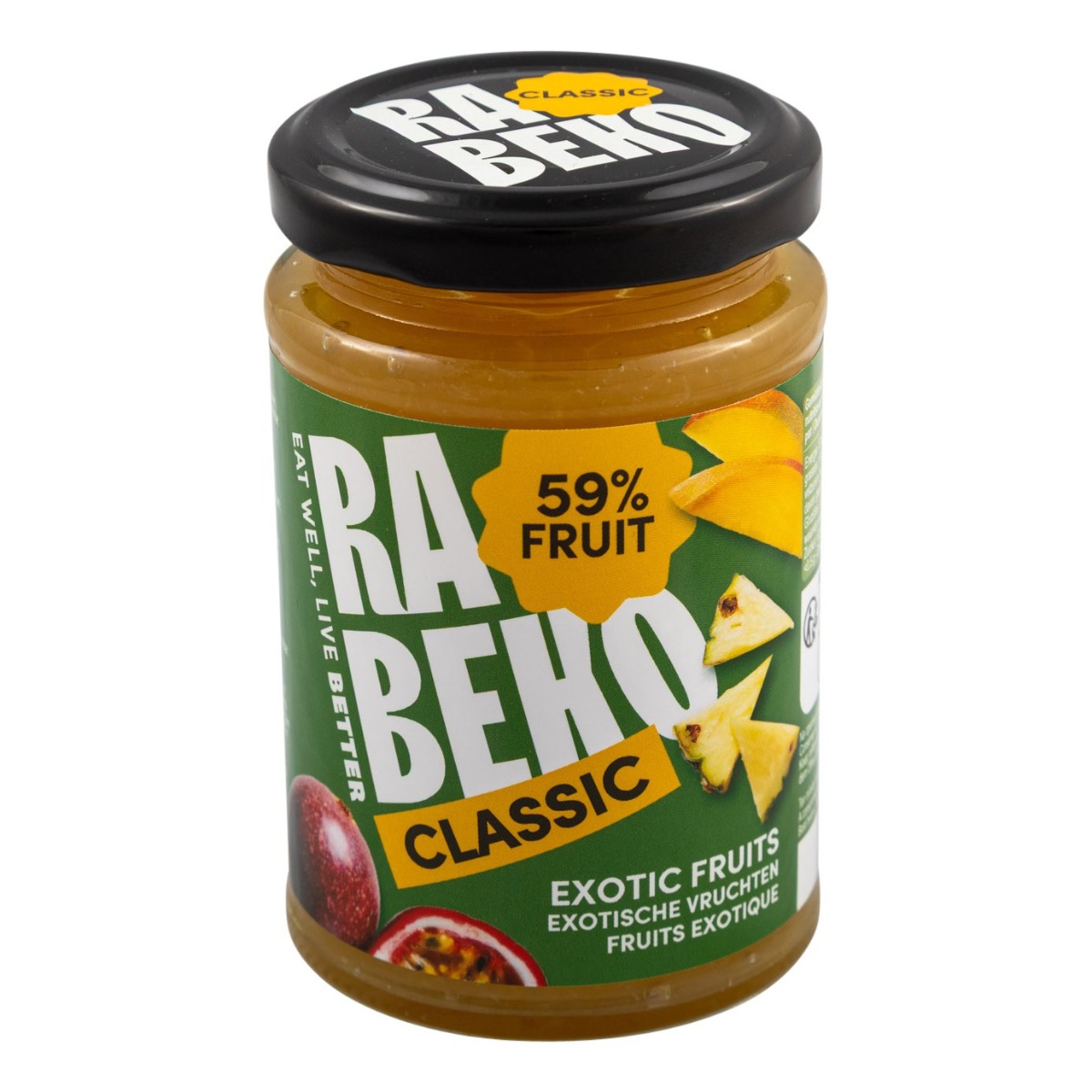 Rabeko exotische vruchten jam classic 230 gram