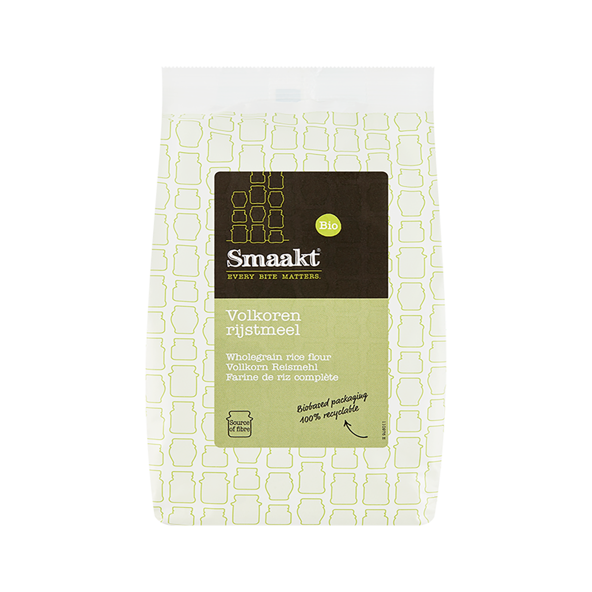 Smaakt Volkoren Rijstmeel Bio (400 gram)