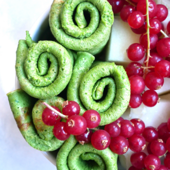 Groene snack-pannenkoekjes