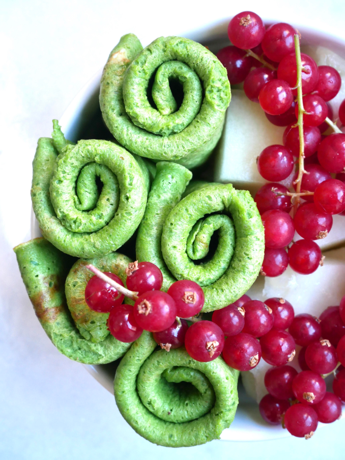 Groene snack-pannenkoekjes